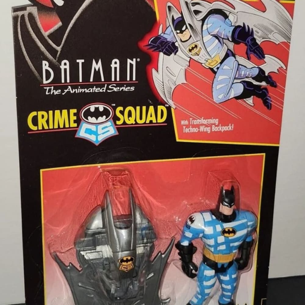 1995 Kenner Batman Animated Series Air Assault Batman Action Figure New Sealed Package Crime Squad